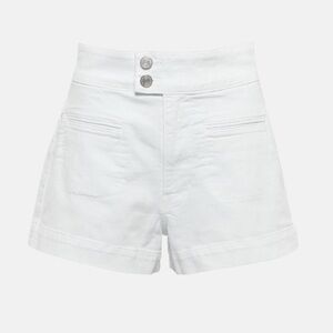 Frame Le Hardy High Rise Demin Shorts White 27/4